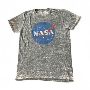NASA Heather Gray Short Sleeve Tee Shirt